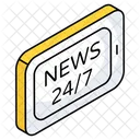 Mobile News 247 Hr News Online News Icon