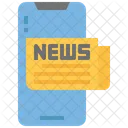 Mobile News Online News Digital News Icon