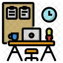 Computer Desk Home Icon