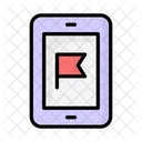 Mobile Online Destination Destination Route Icon