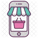 Mobile Online Shop Icon