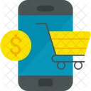 Mobile online shopping  Icon