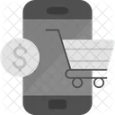 모바일 온라인 쇼핑  아이콘