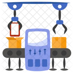 Mobile Packing Robot Icon - Free Download Industry Icons | IconScout