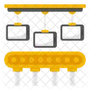 Mobile Packing Robot Conveyor Belt Luggage Carousel Icon