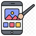 Mobile Painting Mobile Paint Icon