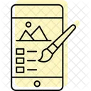 Mobile Painting Offset Drift Icon