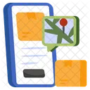 Mobile Parcel Mobile Package Online Package Icon