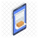 Mobile Package Mobile Parcel Mobile Delivery Icon