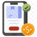 Mobile Parcel Mobile Package Online Package Icon