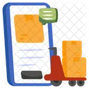 Mobile Parcel Mobile Package Online Package Icon