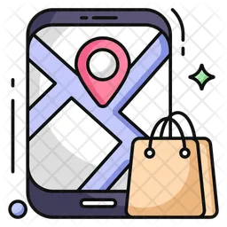 Mobile Parcel Location  Icon