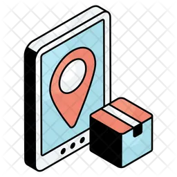 Mobile Parcel Location  Icon