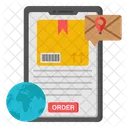 Mobile parcel order  Icon