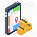 Mobile Parcel Tracking Mobile Order Tracking Online Parcel Tracking Icon