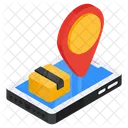 Mobile Parcel Tracking Mobile Package Online Package Icon