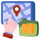 Parcel Location Mobile Parcel Tracking Package Location Icon
