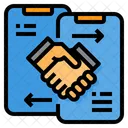 Handshake Deal Smartphone Symbol