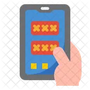 Mobile Password  Icon