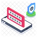Verified Security Cybersecurity Mobile Passcode Icon