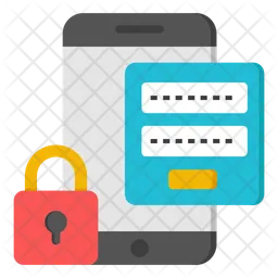 Mobile password  Icon