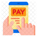 Mobile Pay Pay Hand Icon