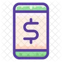 Mobile Money Smartphone Icon