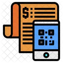 Mobile Qr Code Bill Icon