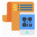 Mobile Qr Code Bill Icon