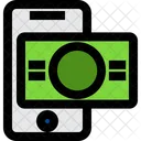 Mobile Phone Investment Coin Icon