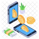 Cash Payment Mobile Money Mobile Payment Icon