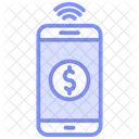 Mobile Payment Duotone Line Icon Icon