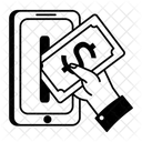 Mobile Payment Transaction Banking Icon