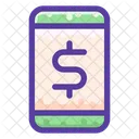 Mobile Money Smartphone Icon
