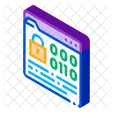 Binary Code Protection Icon