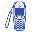 Retro Mobile Phone Technology Icon