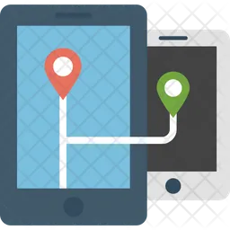 Mobile Phone Tracking  Icon