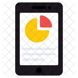 Mobile Pie Chart  Icon