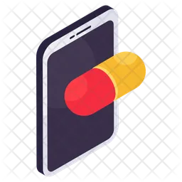 Mobile Pill  Icon