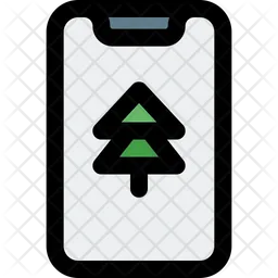 Mobile Pine Tree  Icon