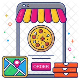 Mobile Pizza Order  Icon