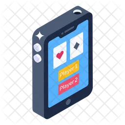 Mobile Poker Icon - Download In Isometric Style