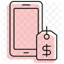 Mobile Price Color Shadow Thinline Icon Icon