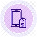 Mobile Price Line Icon Icon