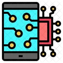 Mobile Screen Robotics Icon