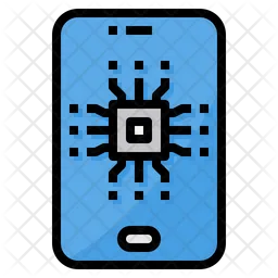 Mobile Processor Chip  Icon