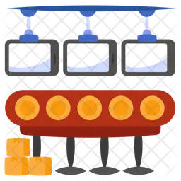 Mobile Production Line  Icon
