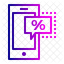 Mobil Gewinn Rabatt Symbol
