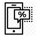 Mobil Gewinn Rabatt Symbol