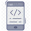 Mobile Programming Mobile Coding Mobile Code Icon